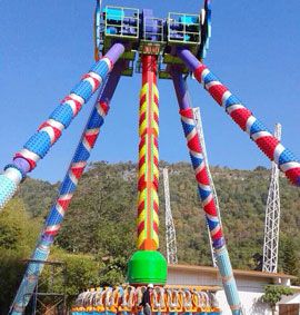 April 2016 Thailand park 5 different kinds rides installation